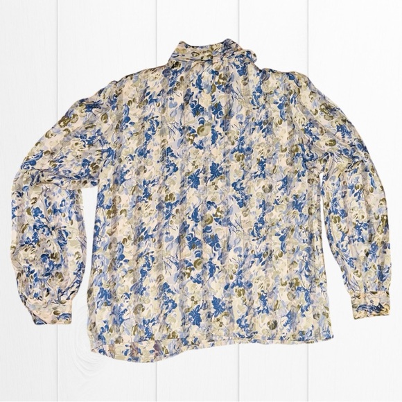 NICOLA Vintage Floral Blouse, Women's 12 - Picture 4 of 5